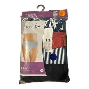 Just Be Women's Bikini Panties - Multi-Color Pack